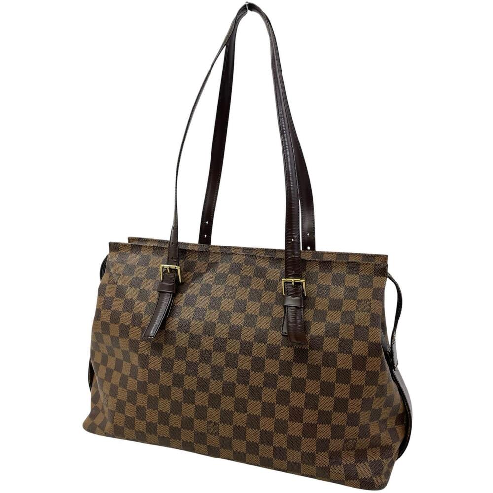 LOUIS VUITTON Chelsea Tote Bag Damier Brown